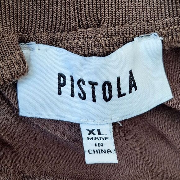 Pistola Pull On Slinky Cargo Pant Straight Leg Mocha Brown XL Trouser Unworn - Picture 5 of 14